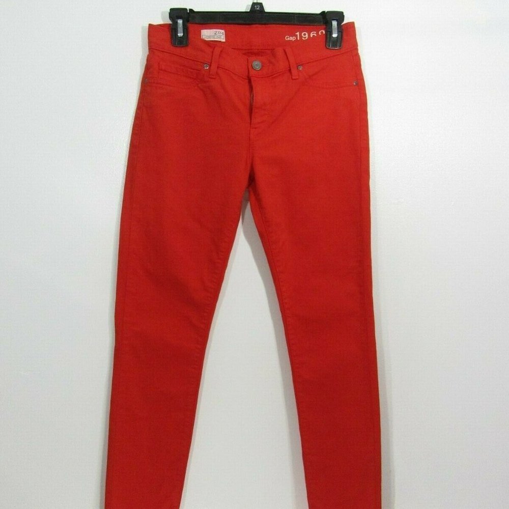 GAP 1969 Bright Coral Jean Leggings
